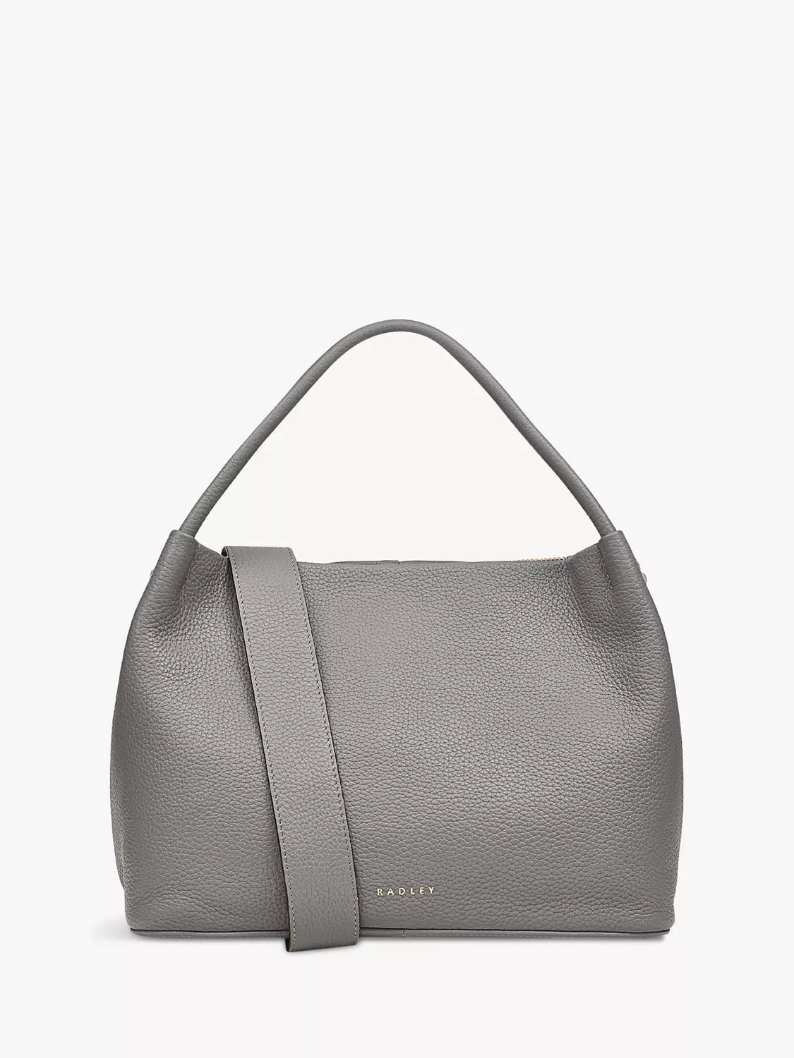 Radley Ivydale Road Medium Ziptop Leather Grab Bag Cloud Burst