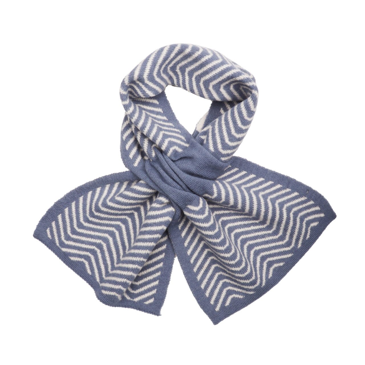 Zelly Pull Through Herringbone Knit Scarf 1055602