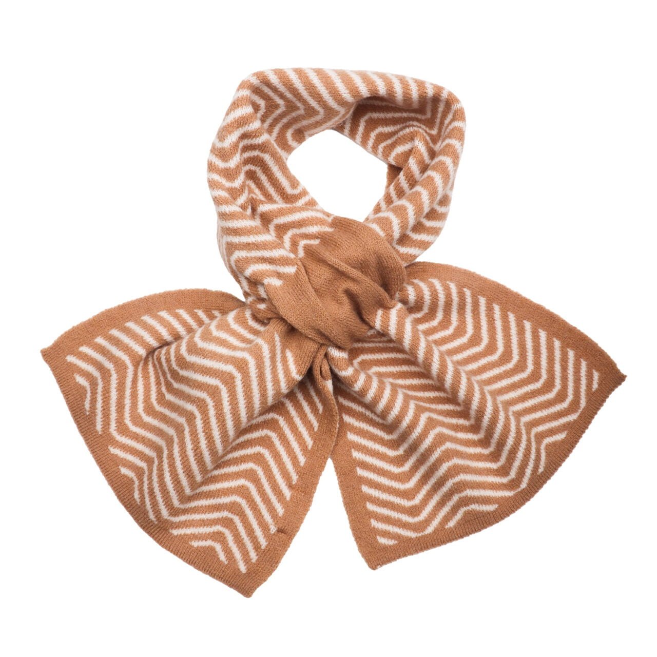 Zelly Pull Through Herringbone Knit Scarf 1055629