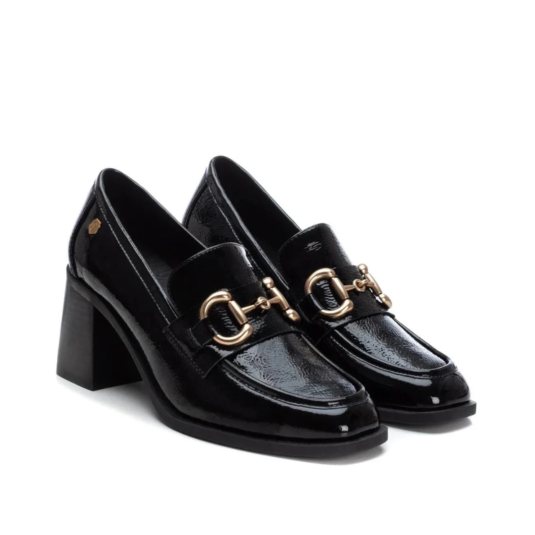 Carmela Patent Block Heel Loafers