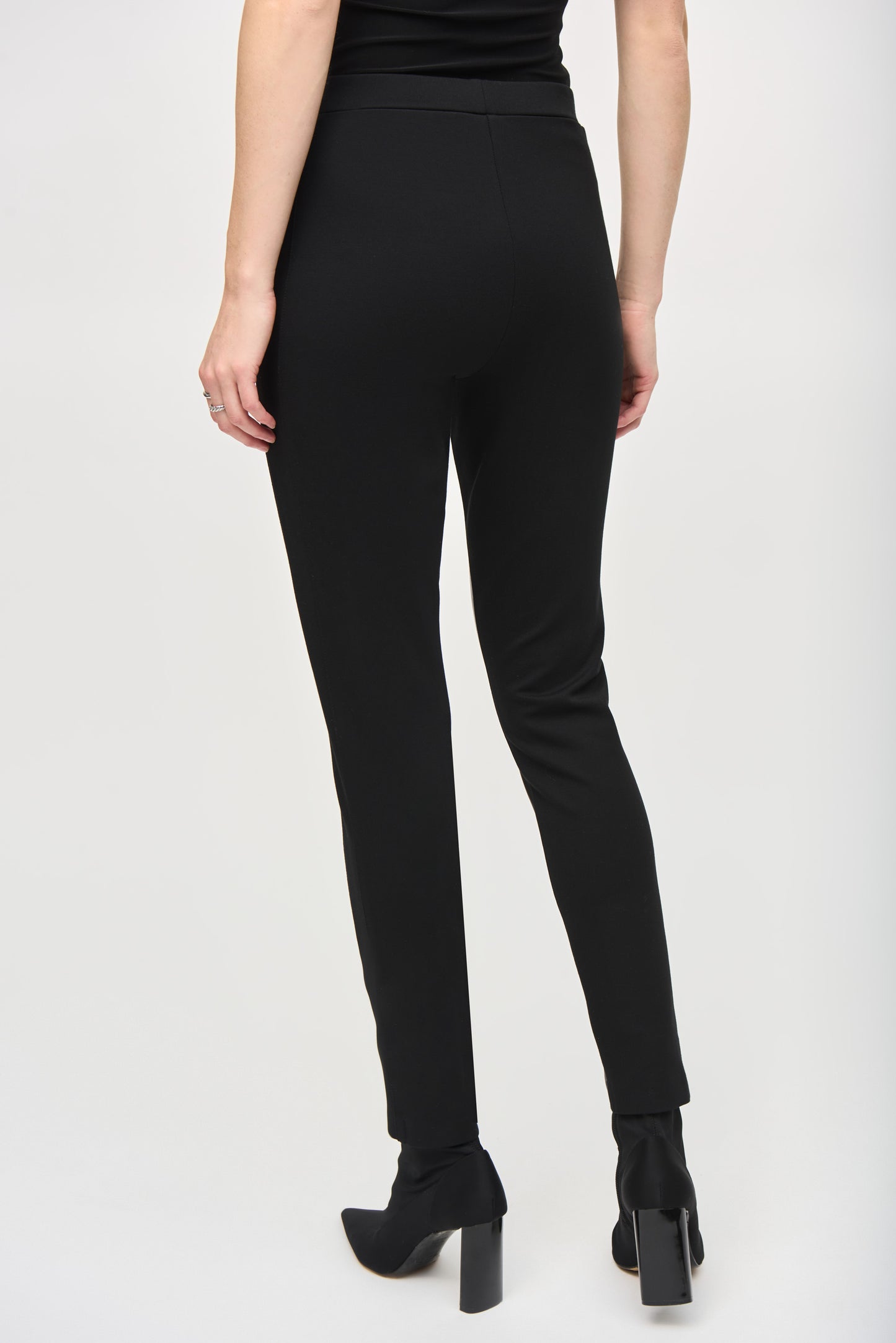 Joseph Ribkoff Pleather/Jersey Pull on Leggings 243041