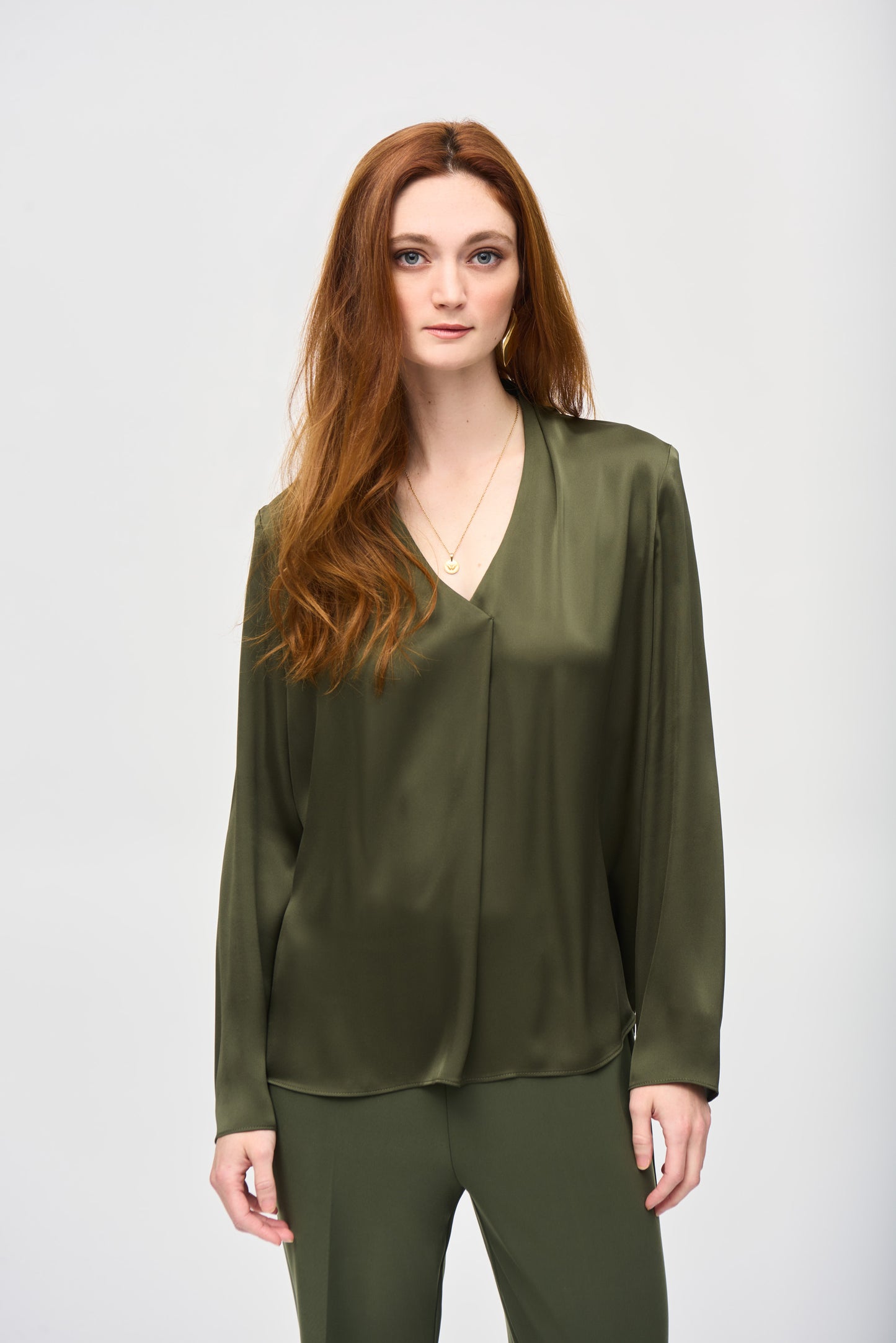 Joseph Ribkoff Iguana Satin Blouse 243057