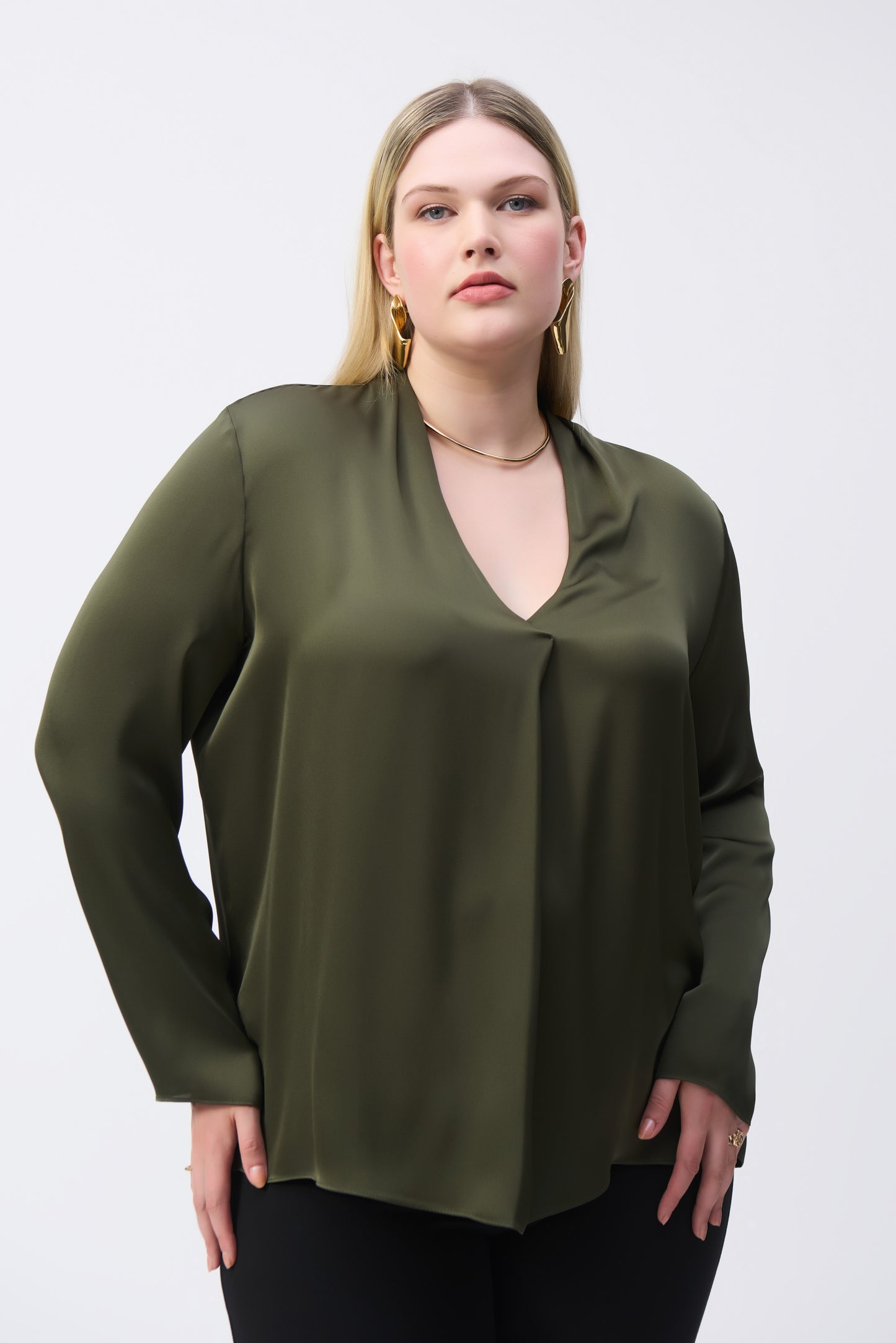 Joseph Ribkoff Iguana Satin Blouse 243057