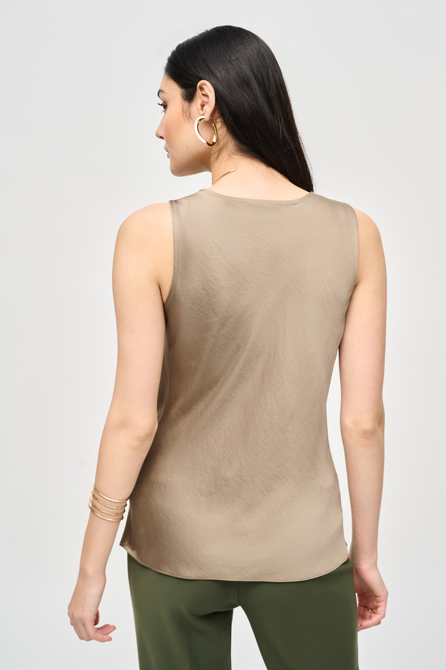 Joseph Ribkoff Satin Sleeveless Cowl Neck Top 243125