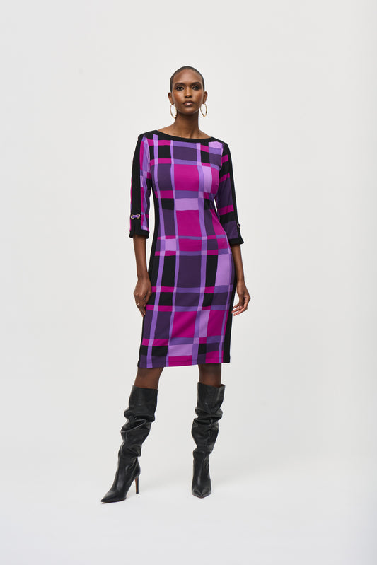 Joseph Ribkoff Check Dress 243301