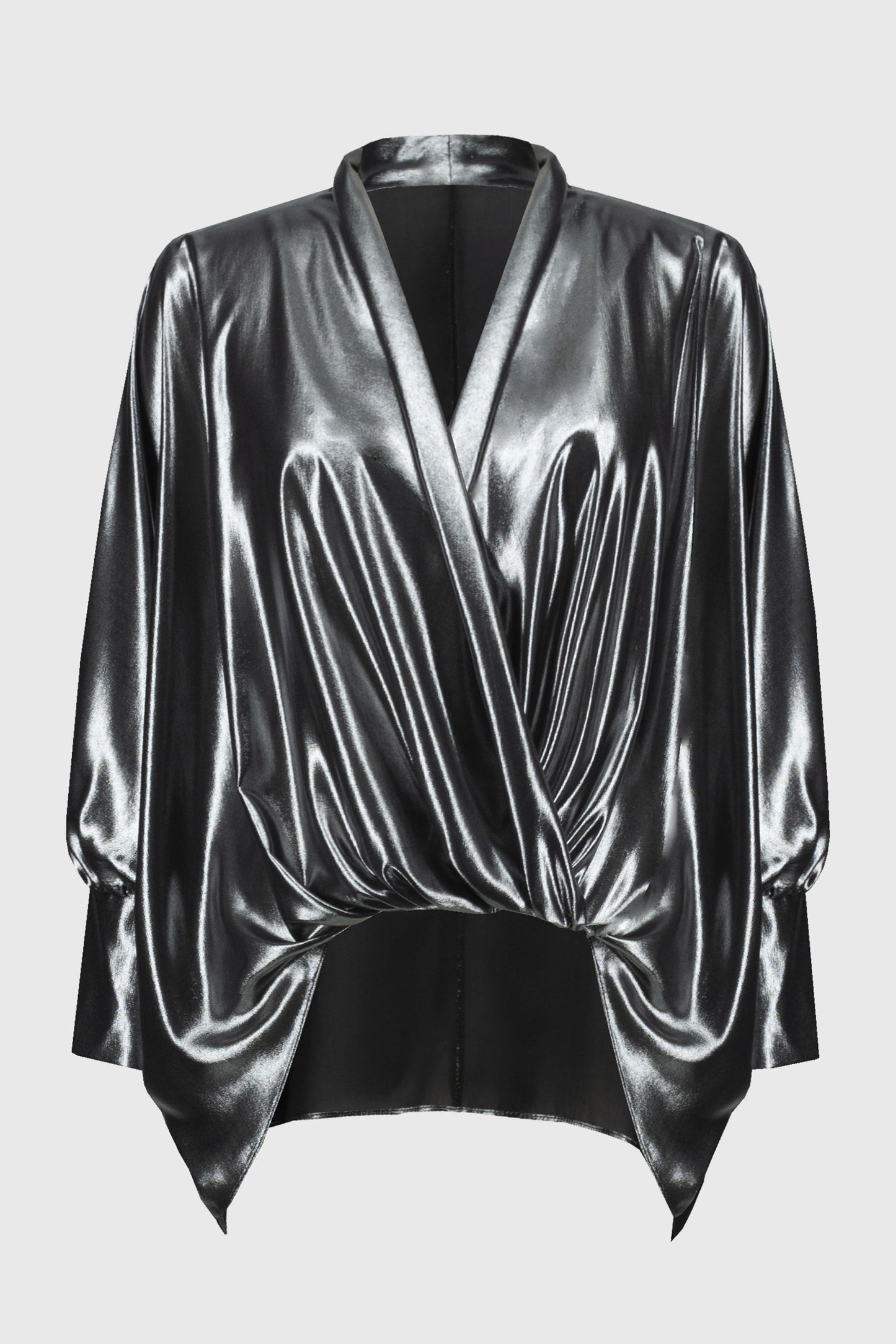 Joseph Ribkoff Metallic Drape Blouse 244232