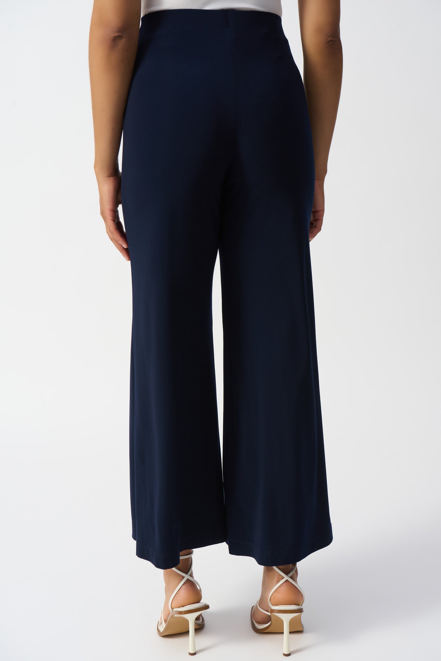 Joseph Ribkoff Seam Front Wide Leg Crop Trouser 251017