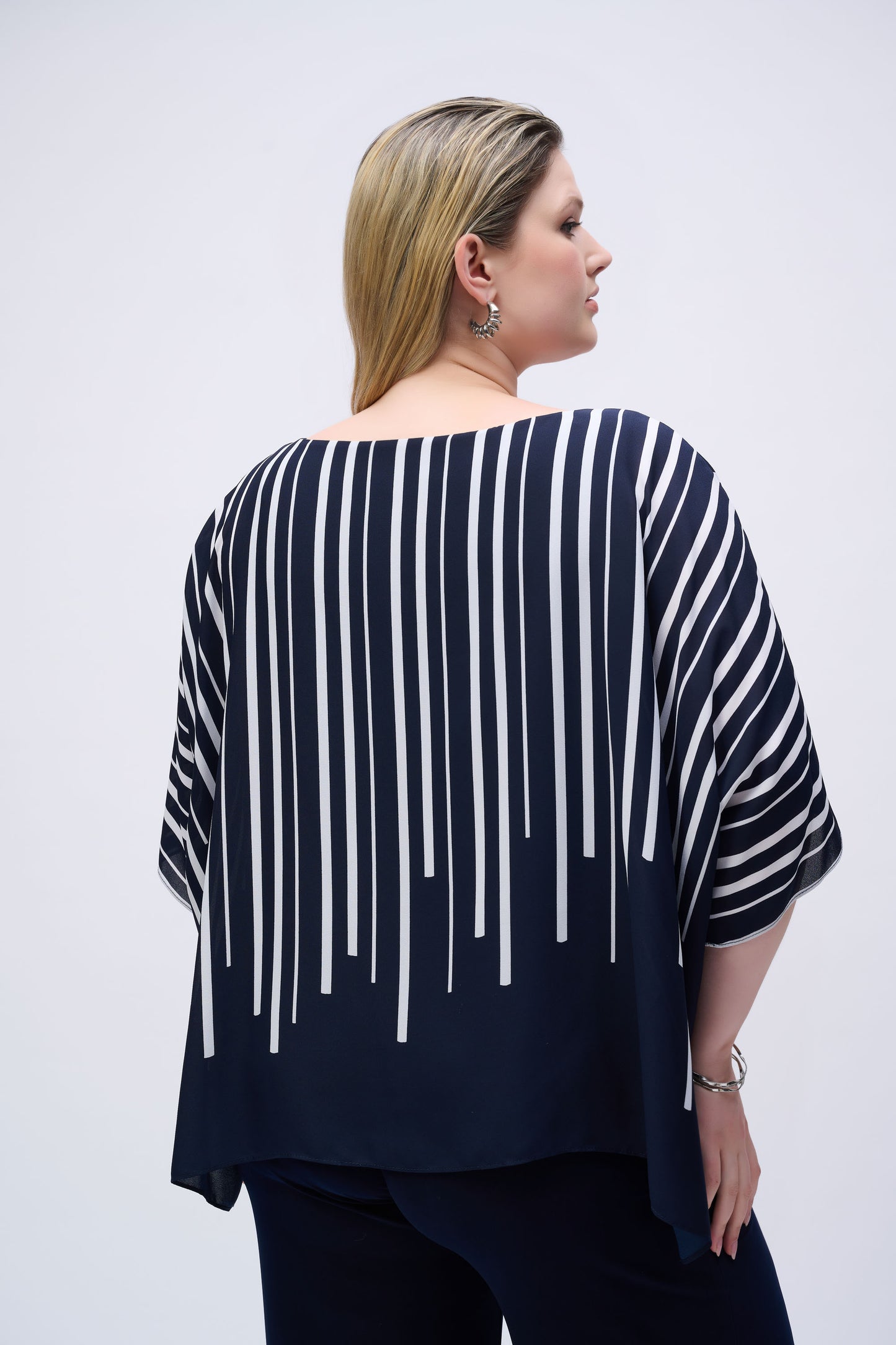 Joseph Ribkoff Stripe Double Layer Tunic 251180