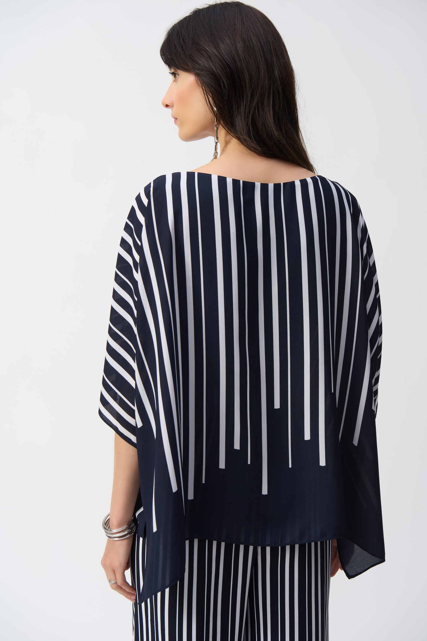 Joseph Ribkoff Stripe Double Layer Tunic 251180