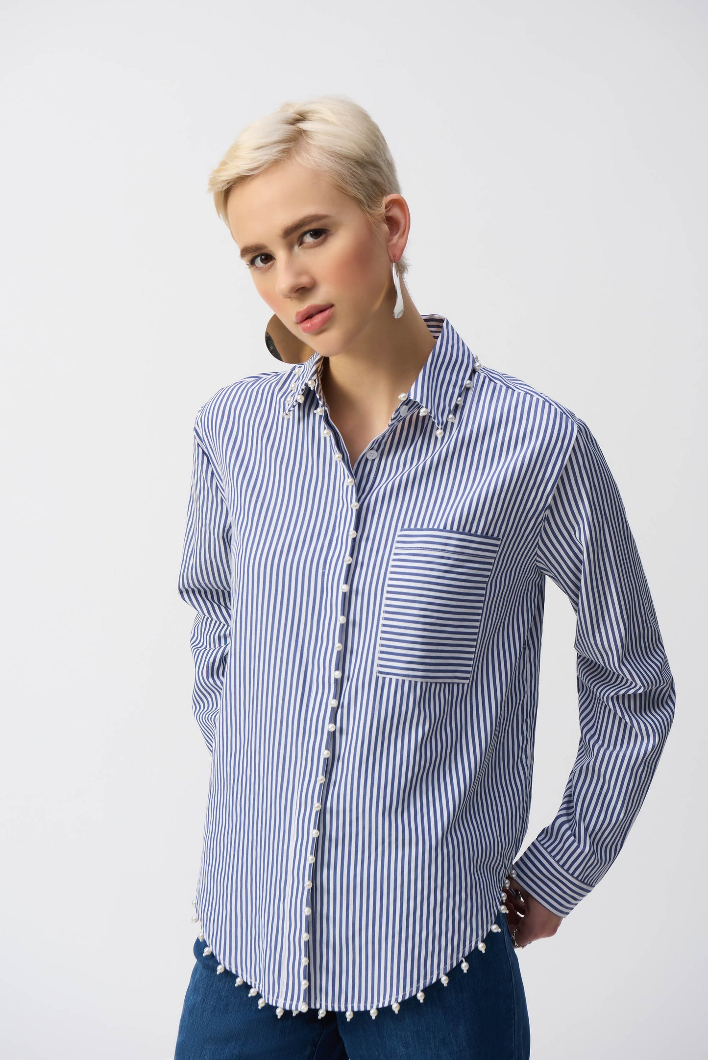 Joseph Ribkoff Stripe Cotton Shirt 251942