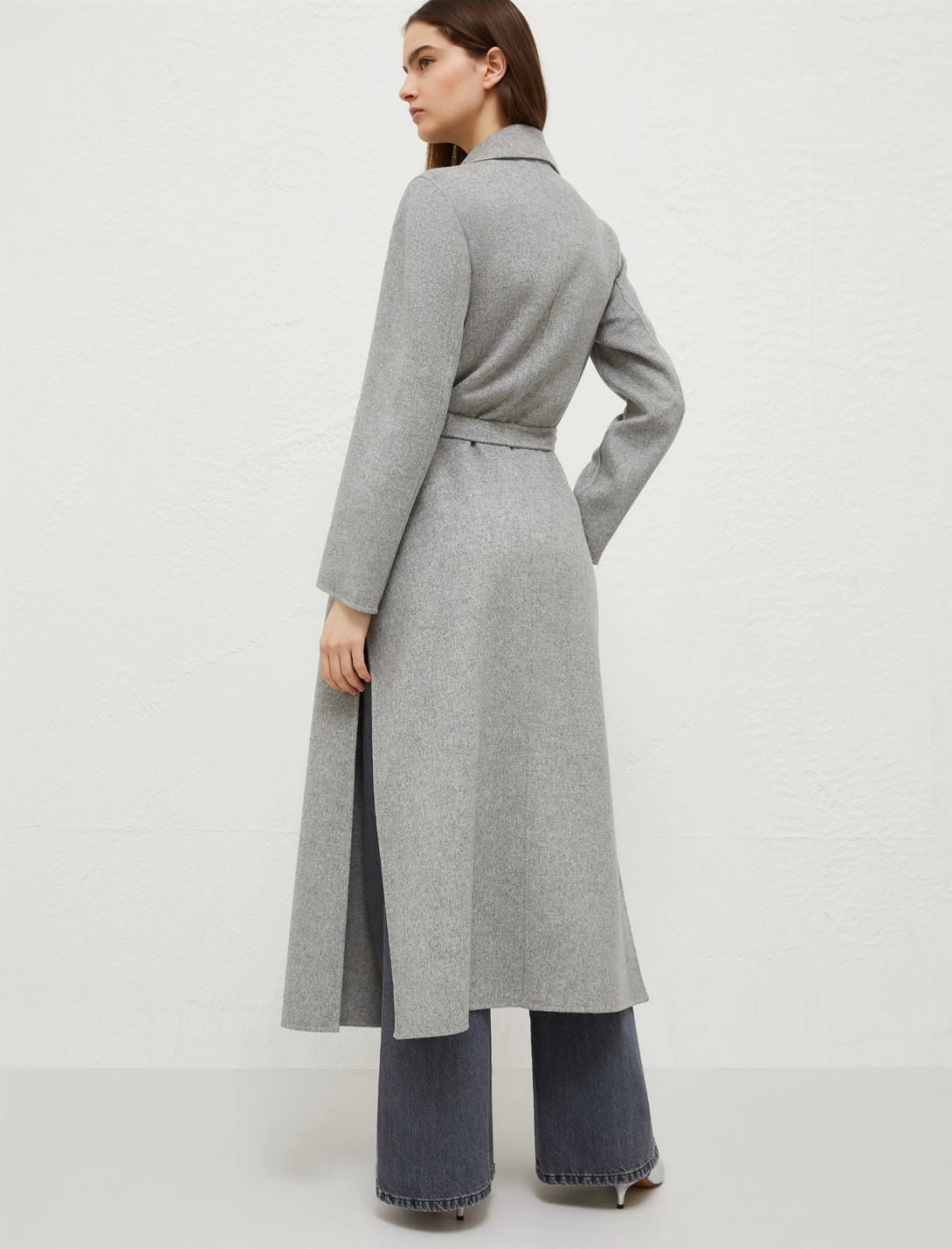 Marella Ardenza Wool Cashmere Split Unlined Coat