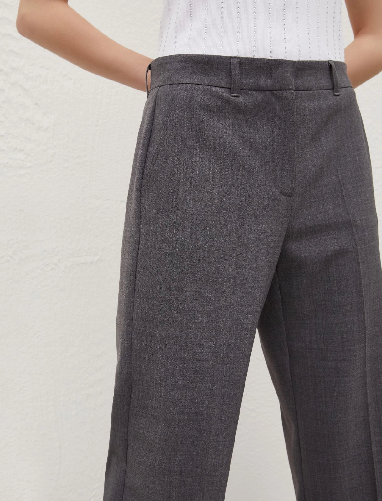 Marella Clarion Fine Wool Wide Leg Trouser