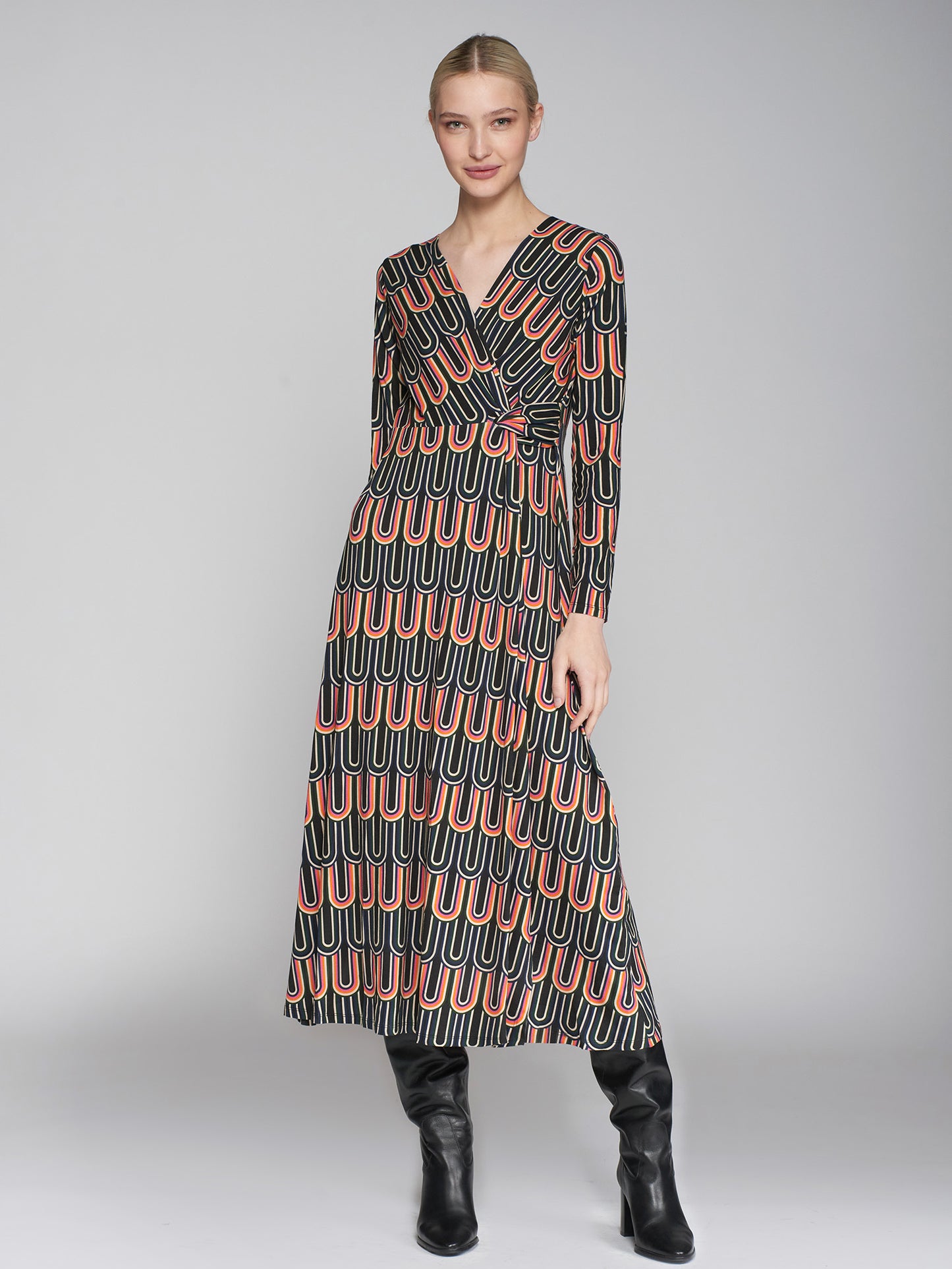 Vilagallo Geo Print Dress 31922