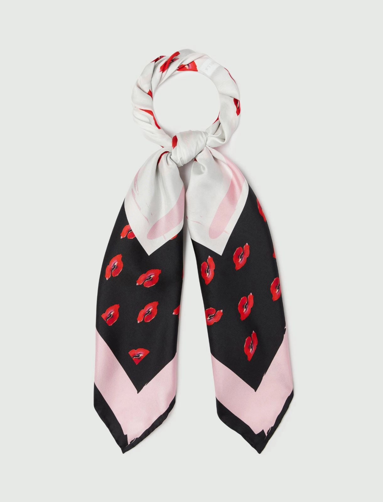 Marella Iesolo  Silk Square Lips Scarf