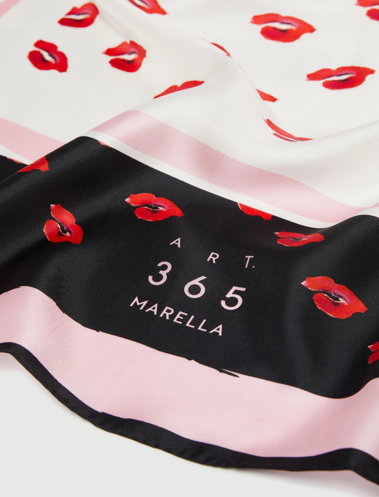 Marella Iesolo  Silk Square Lips Scarf