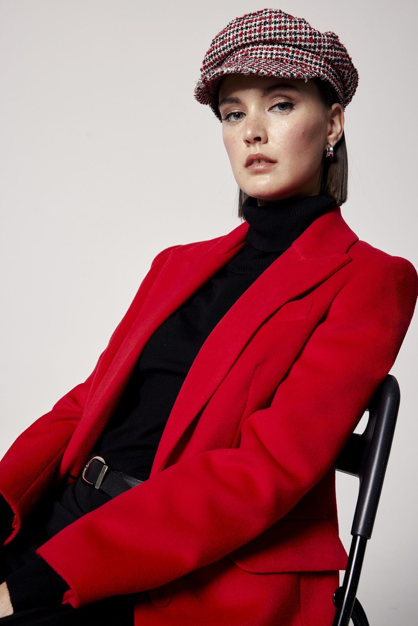 Arggido Red Long Coat 48095