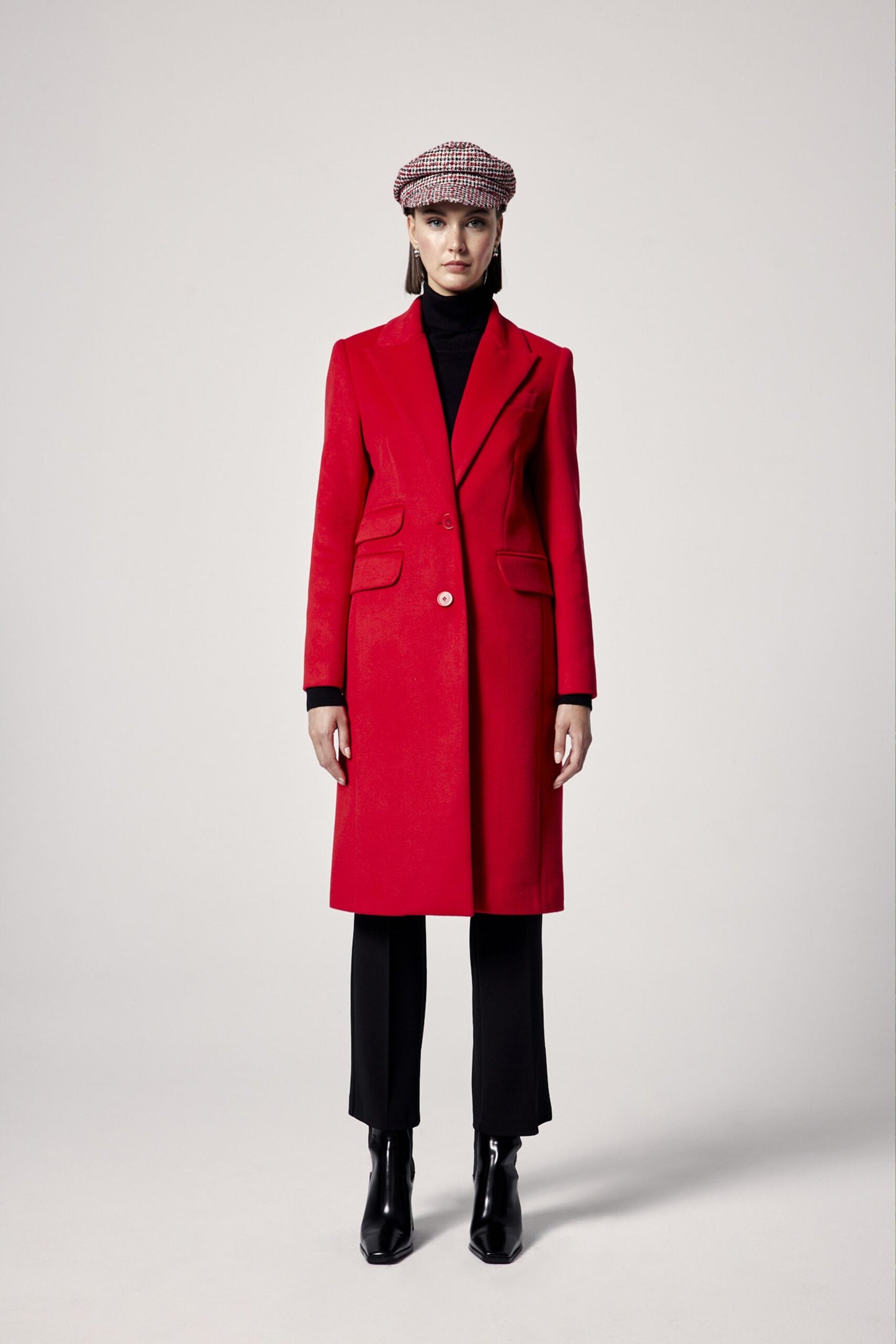 Arggido Red Long Coat 48095