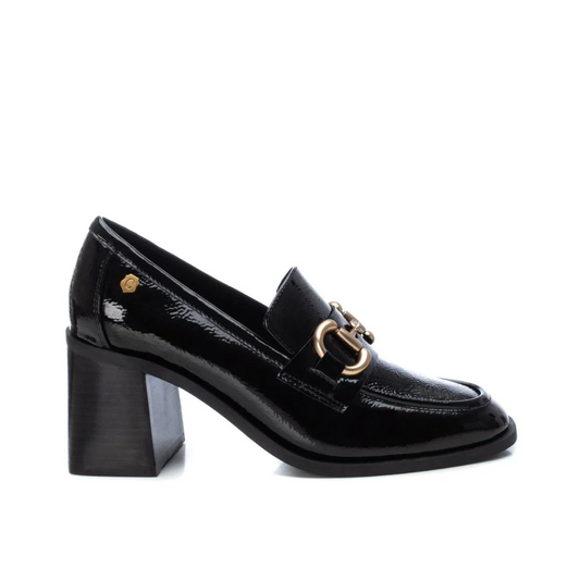 Carmela Patent Block Heel Loafers