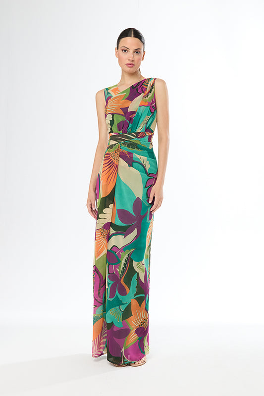 Carla Ruiz Print Georgette Dress 51629