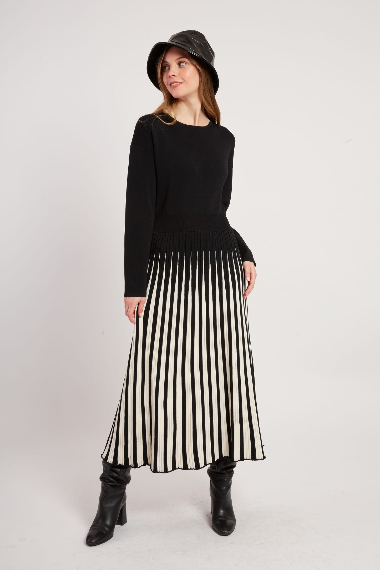 Derhy Pleat Skirt Dress Valeriane