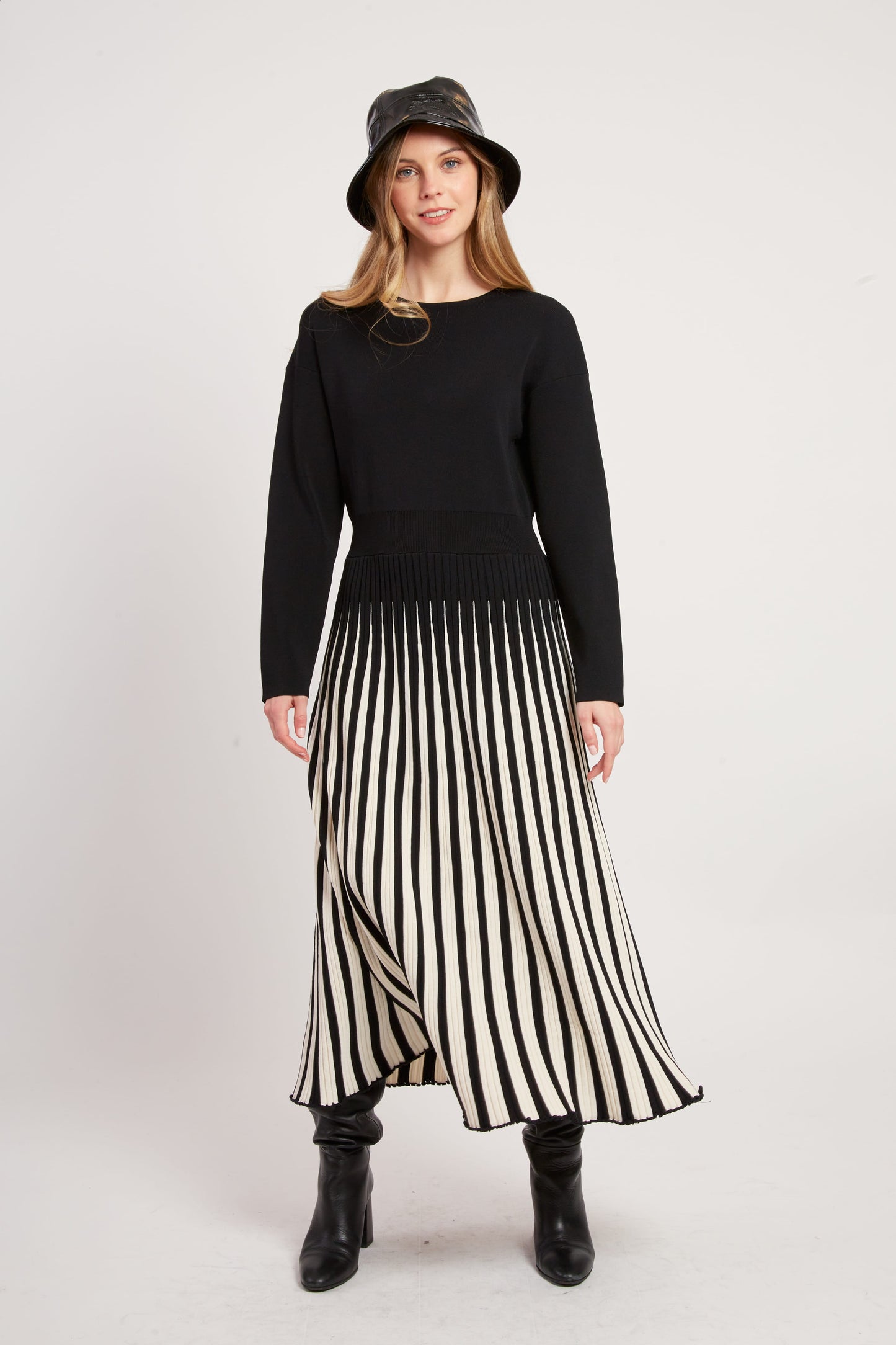 Derhy Pleat Skirt Dress Valeriane