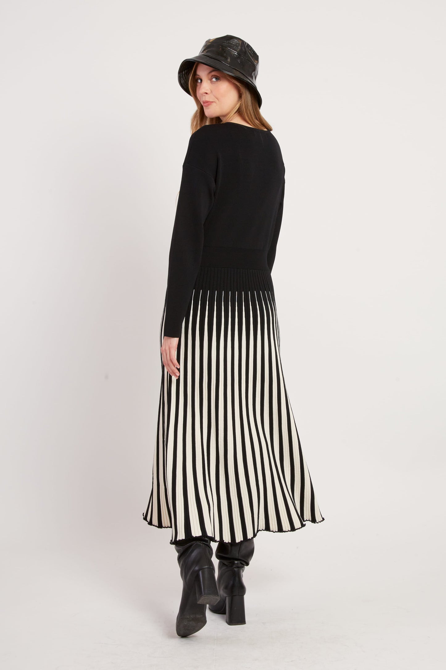 Derhy Pleat Skirt Dress Valeriane