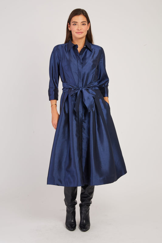 Derhy Taffeta Full Skirt Dress Valina