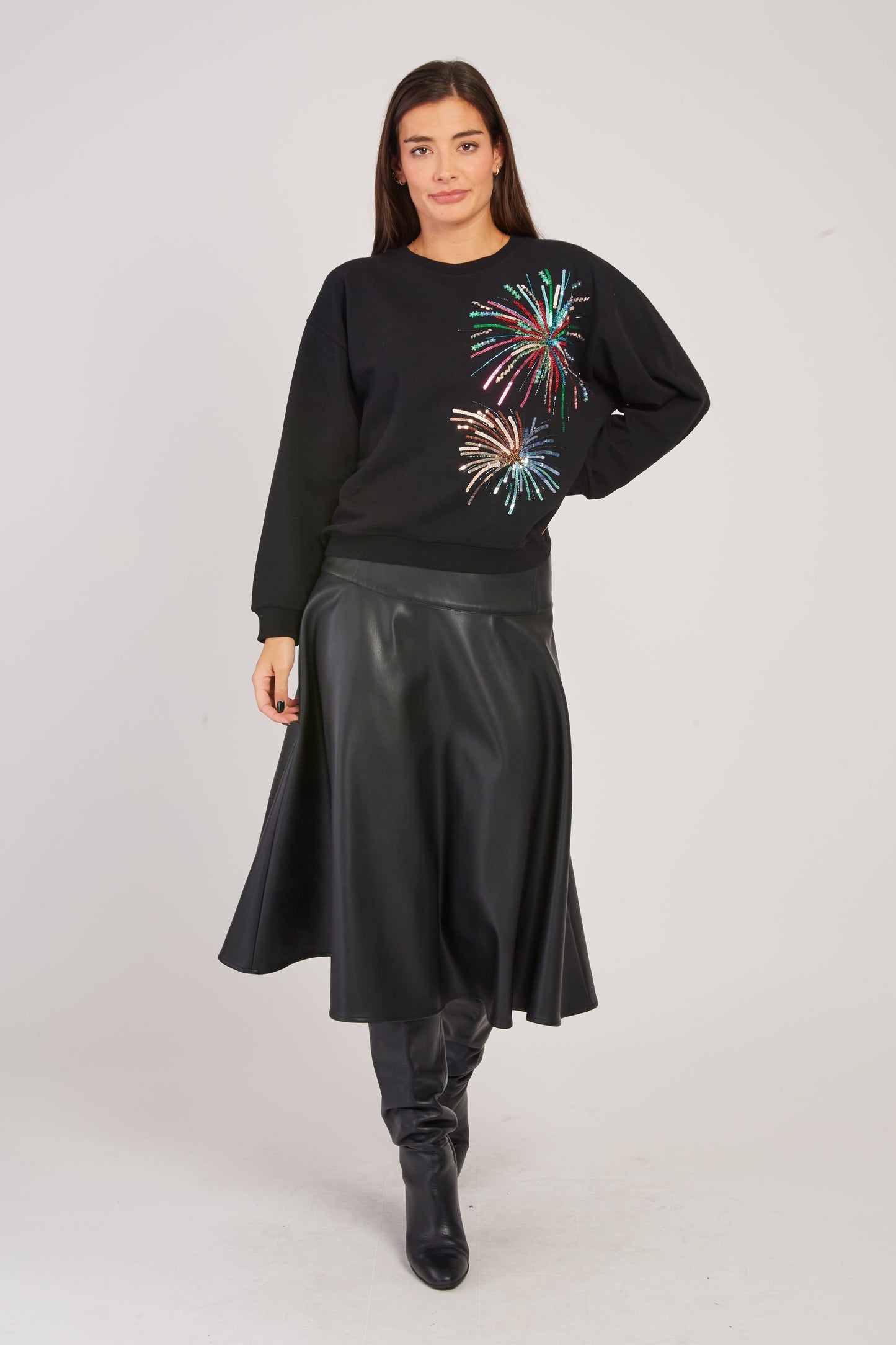 Derhy Sweatshirt with Firework Applique Zaara