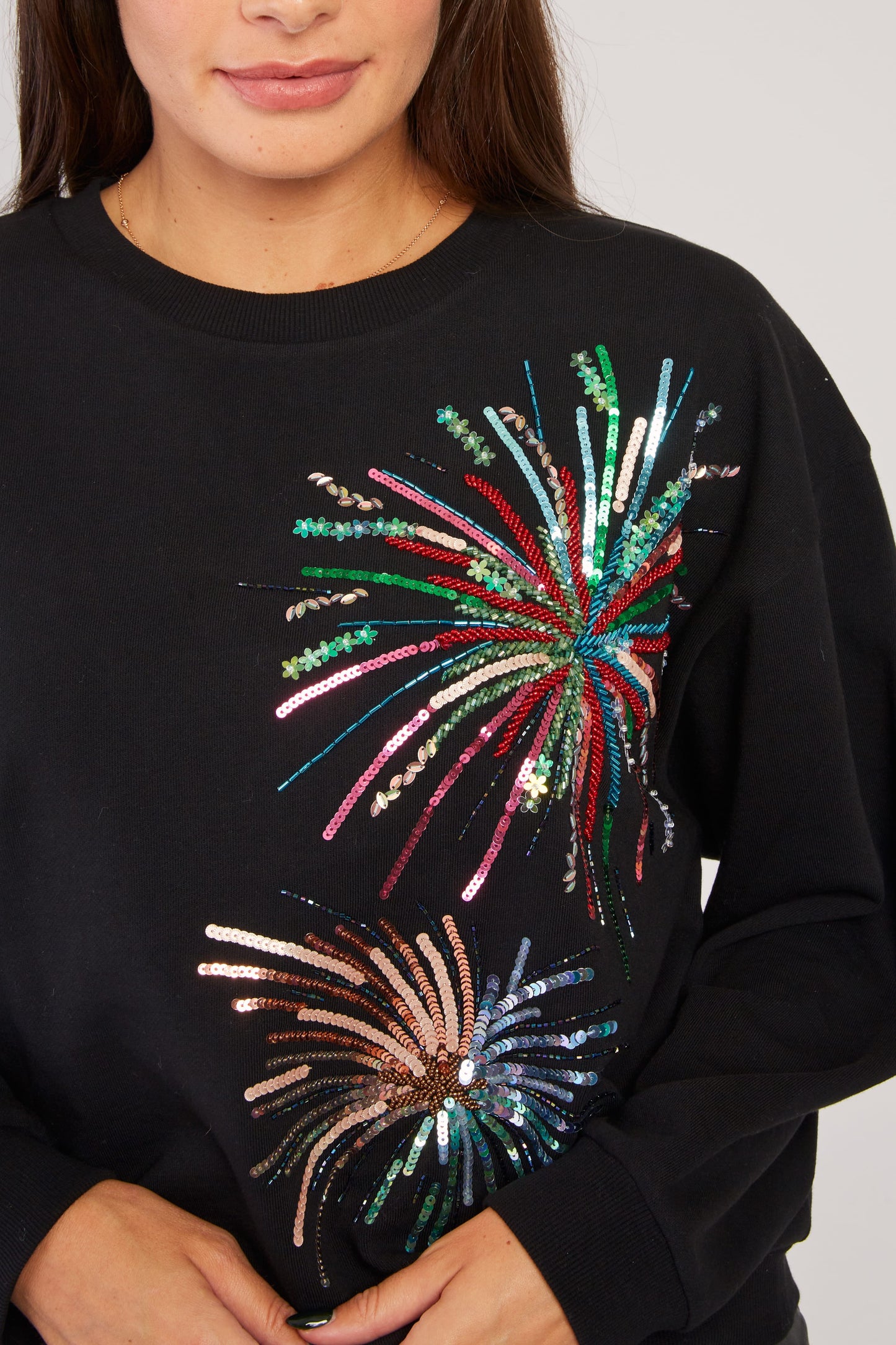 Derhy Sweatshirt with Firework Applique Zaara