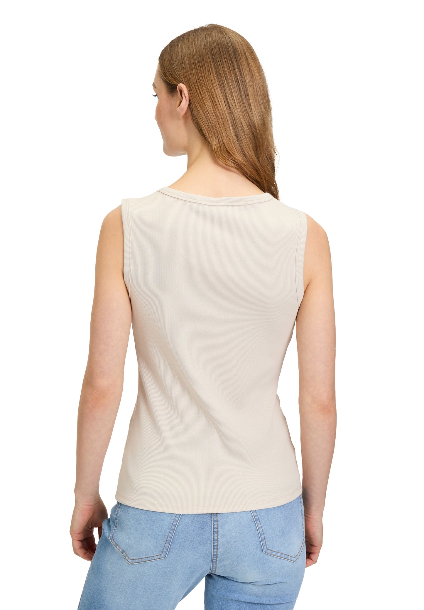 Betty Barclay Beige Rib Vest Top 2462/2064