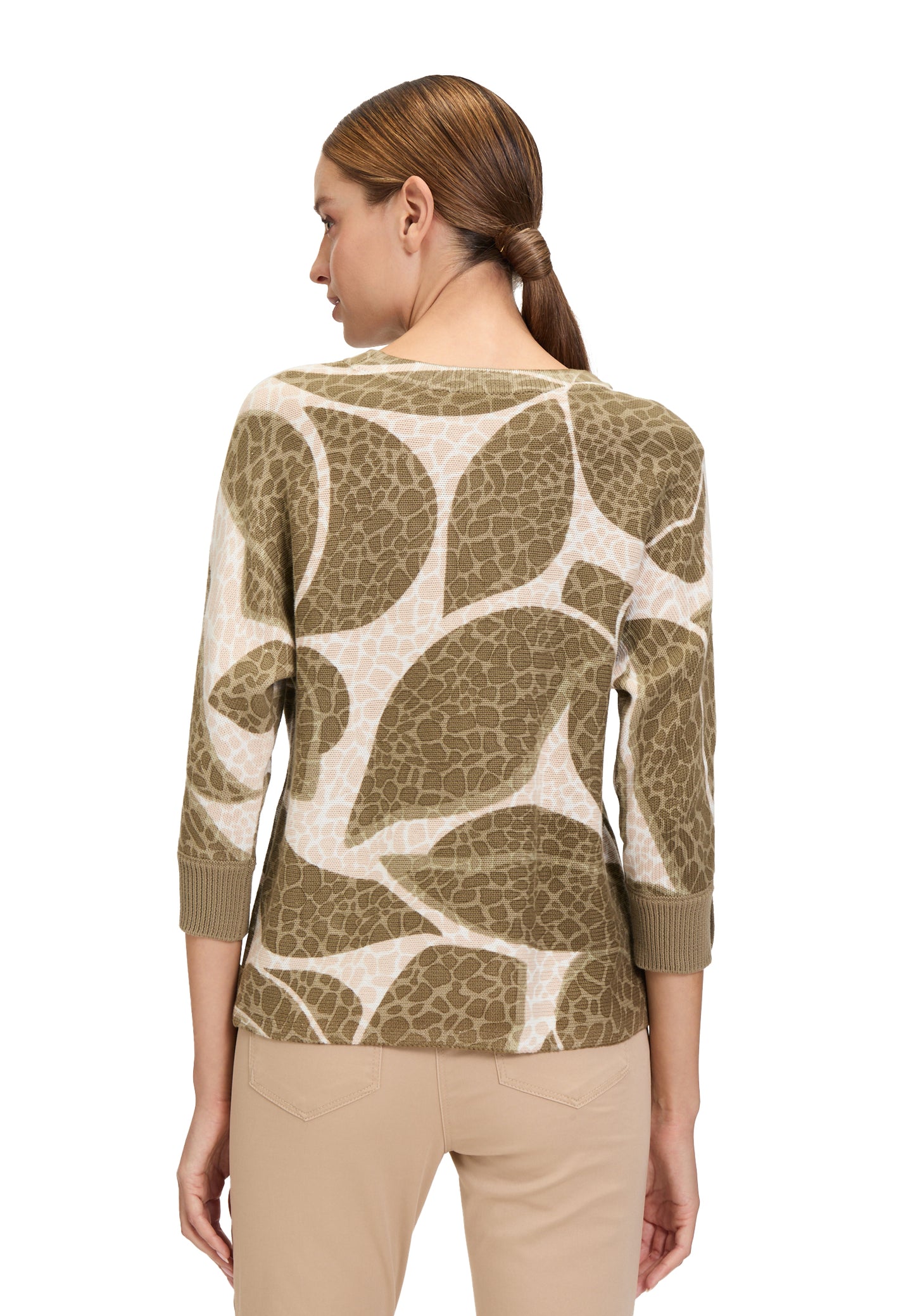 Betty Barclay Palm Print Sparkle Sweater 5235/1127