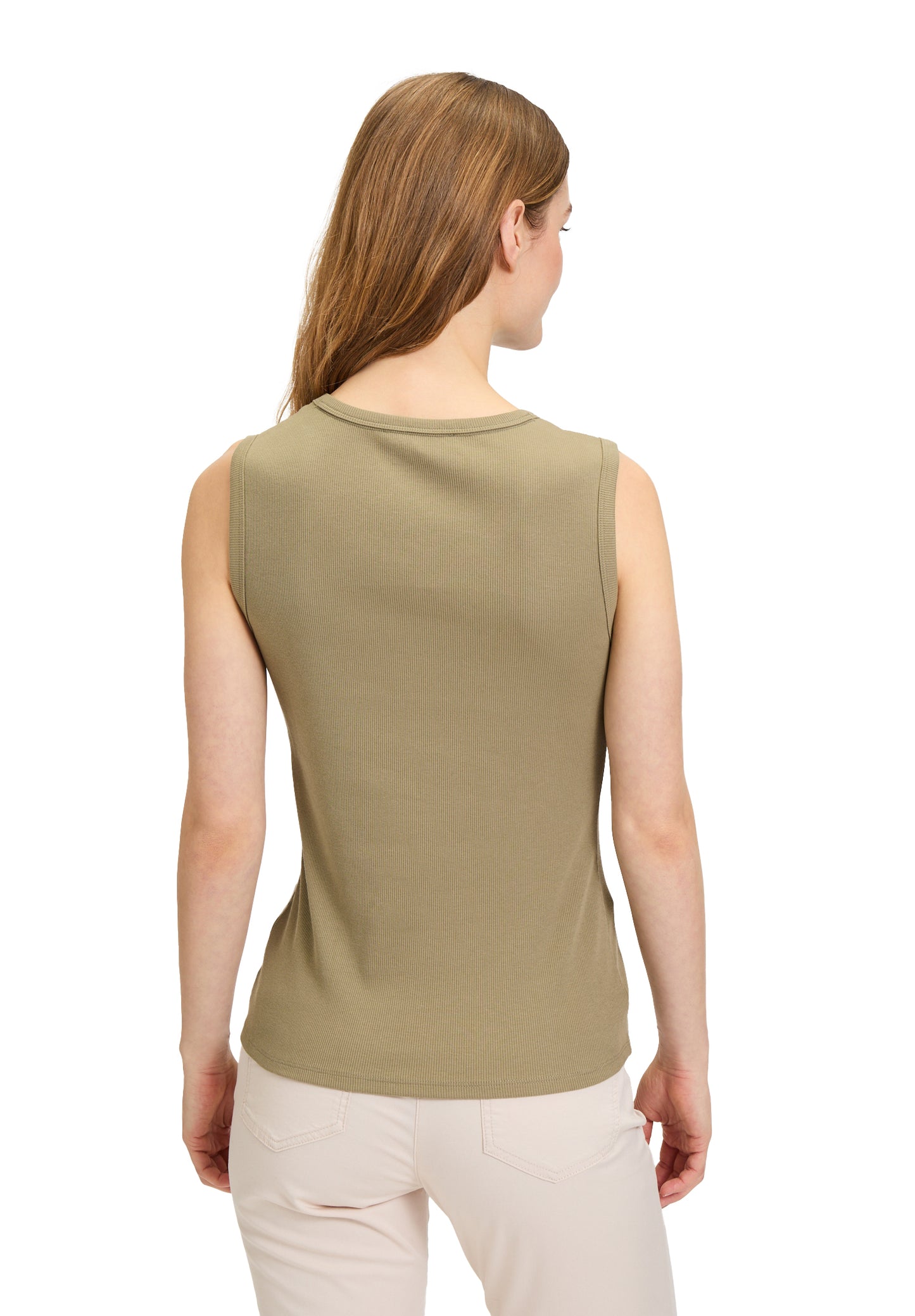 Betty Barclay Khaki Rib Vest Top 2462/2064