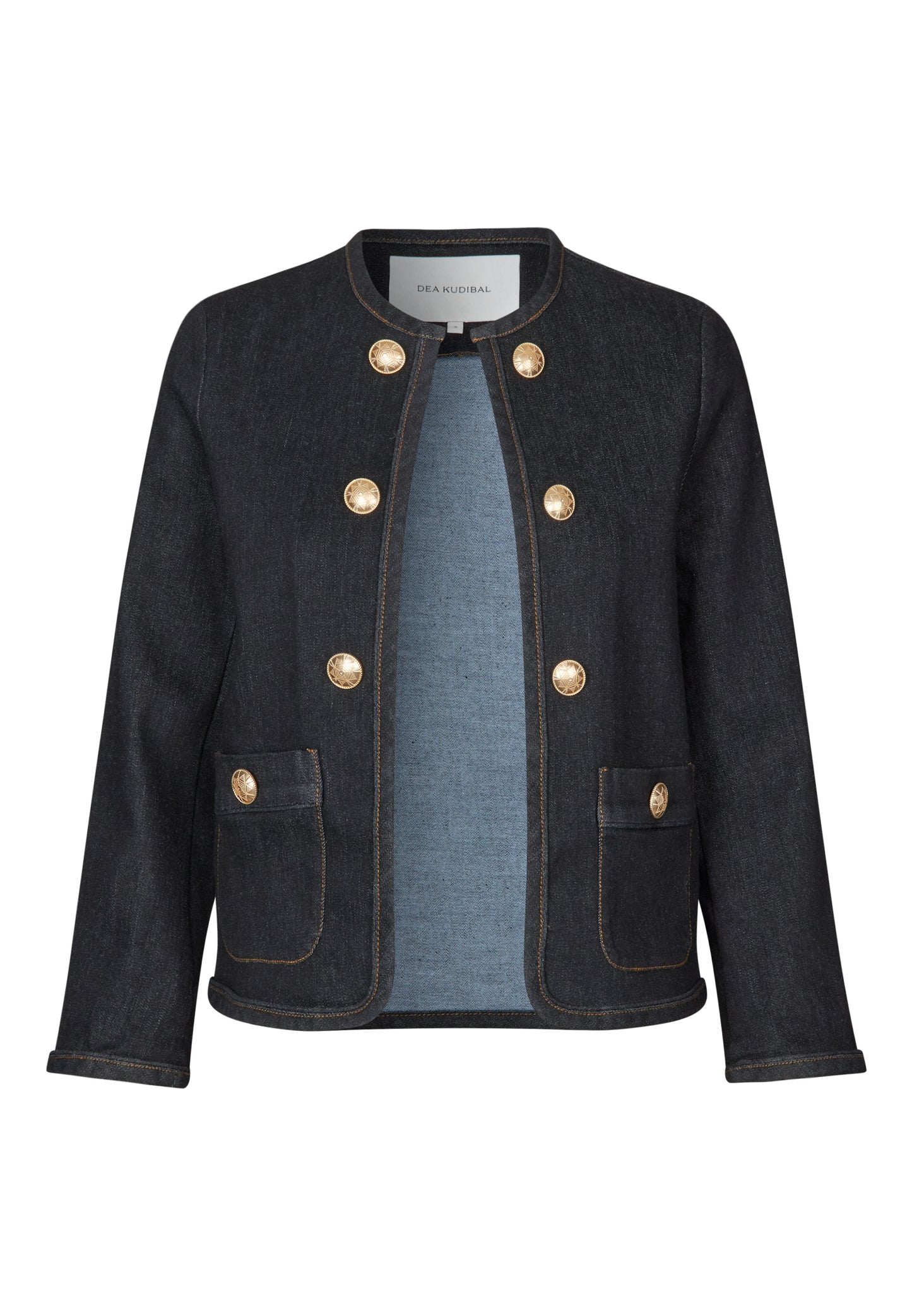 Dea Kudibal Nella Stretch Denim Jacket in Dark Blue