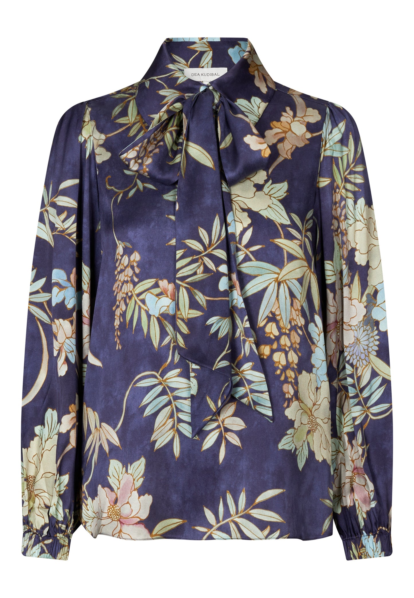 Dea Kudibal Kikki Floral Print Silk Blouse in Mimosa Sailor