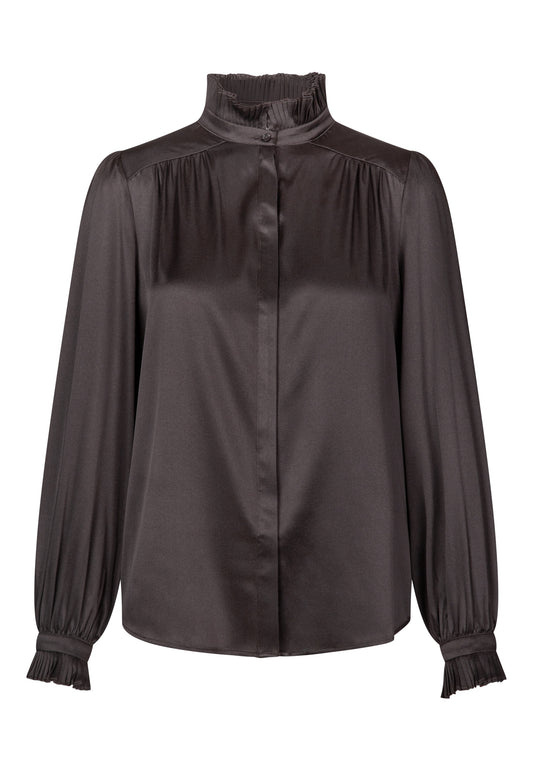 Dea Kudibal Sayaka Silk Blouse in Ganache