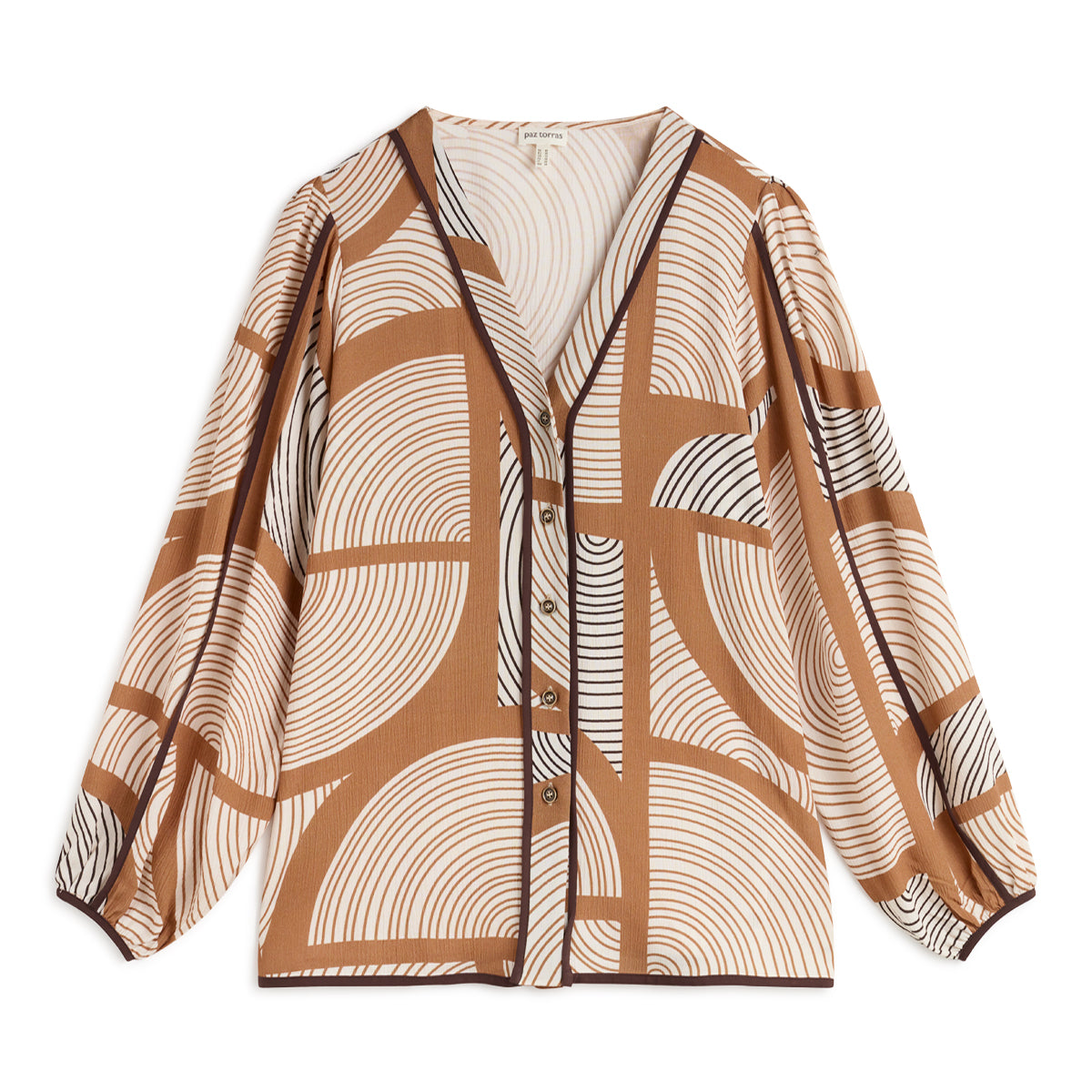 Paz Torras Swirl Print Blouse I24262