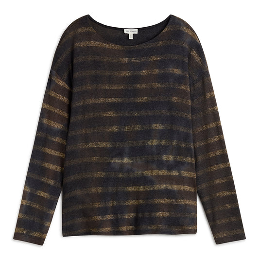 Paz Torras Metallic Stripe Jersey Top I24859