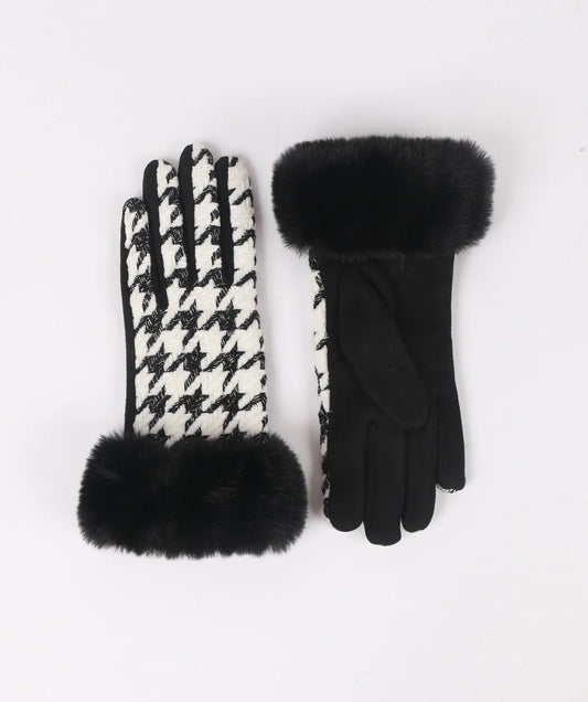 Pia Rossini Black & White Kandi Glove