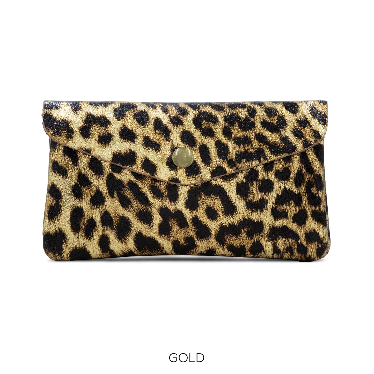 Moda Gold Animal Print Metallic Large Purse ITAS50004A