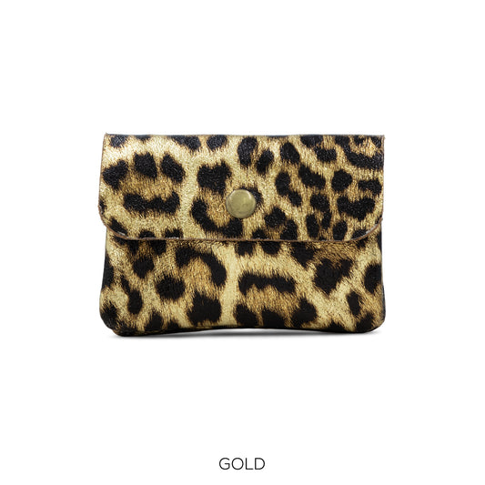 Moda Gold Animal Print Metallic Small Purse ITAS50012A