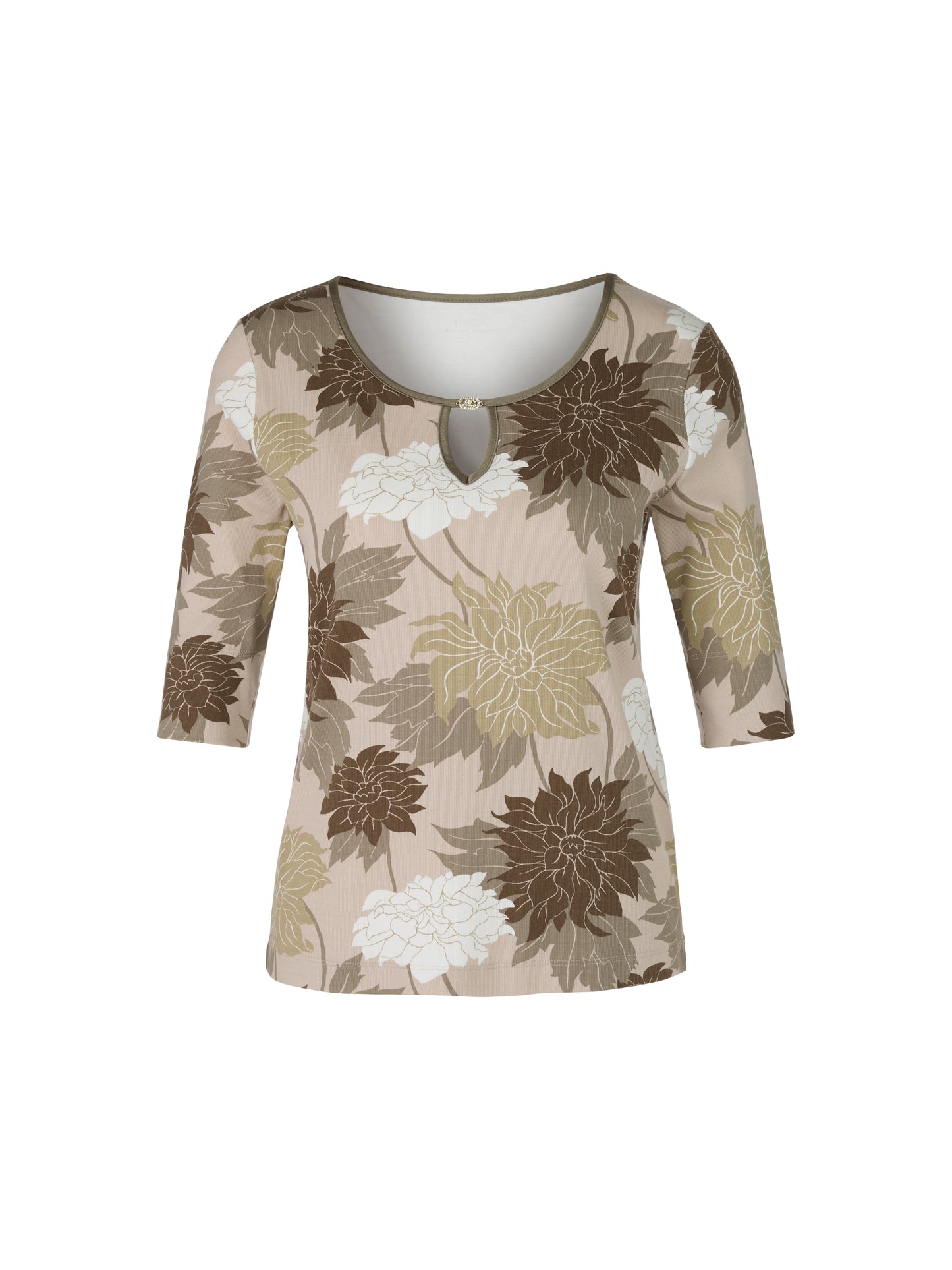 Marc Cain Collections Floral Print T-Shirt YC4819J06