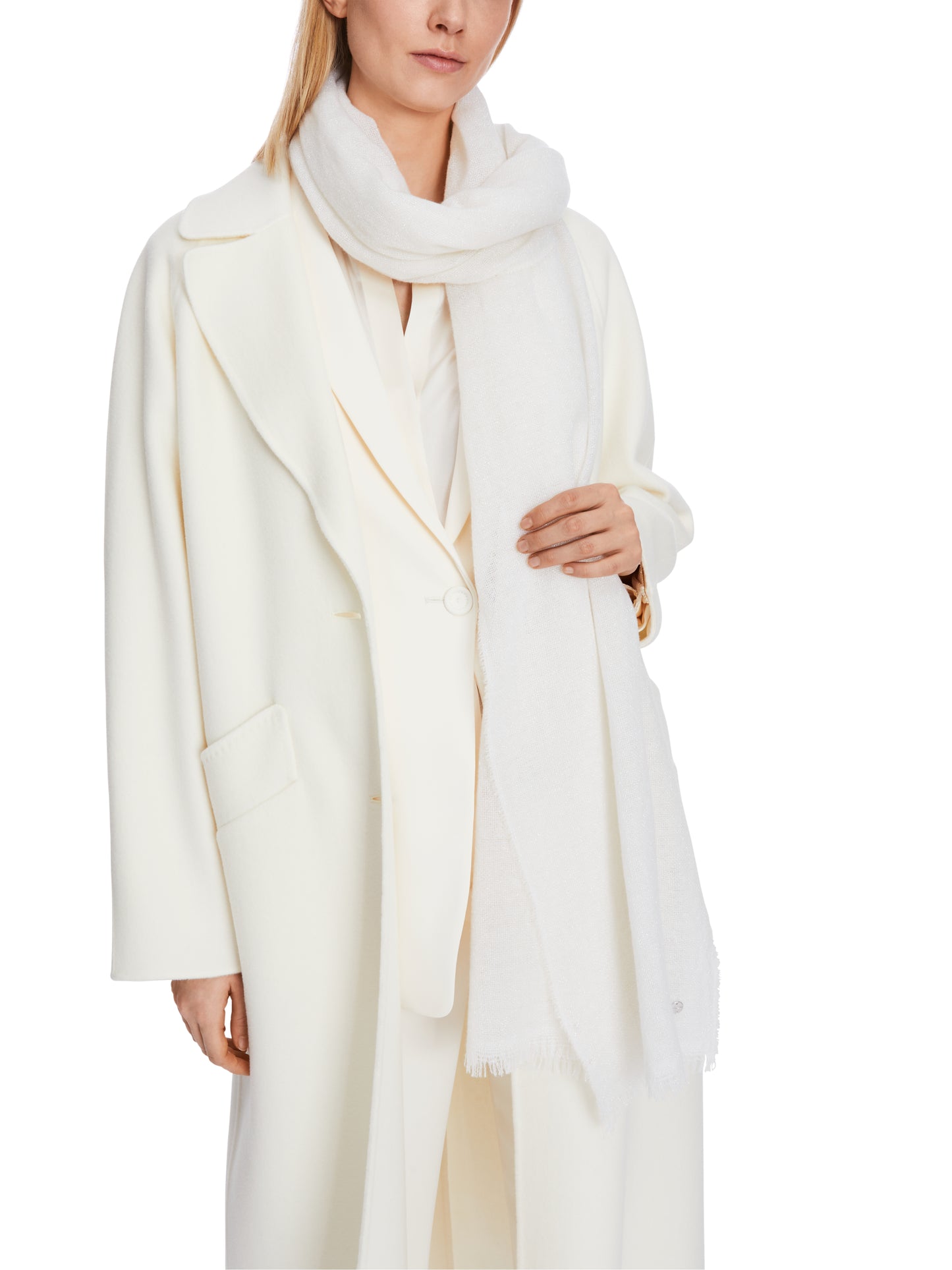 Marc Cain Collections Winter White Scarf  XCB413Z26