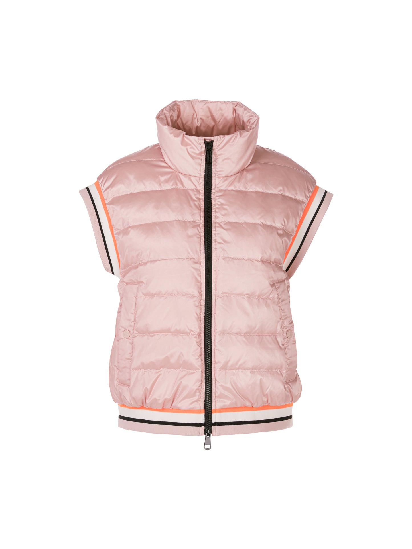 Marc Cain Sports Rose Pink Quilted Gilet XS3701W02