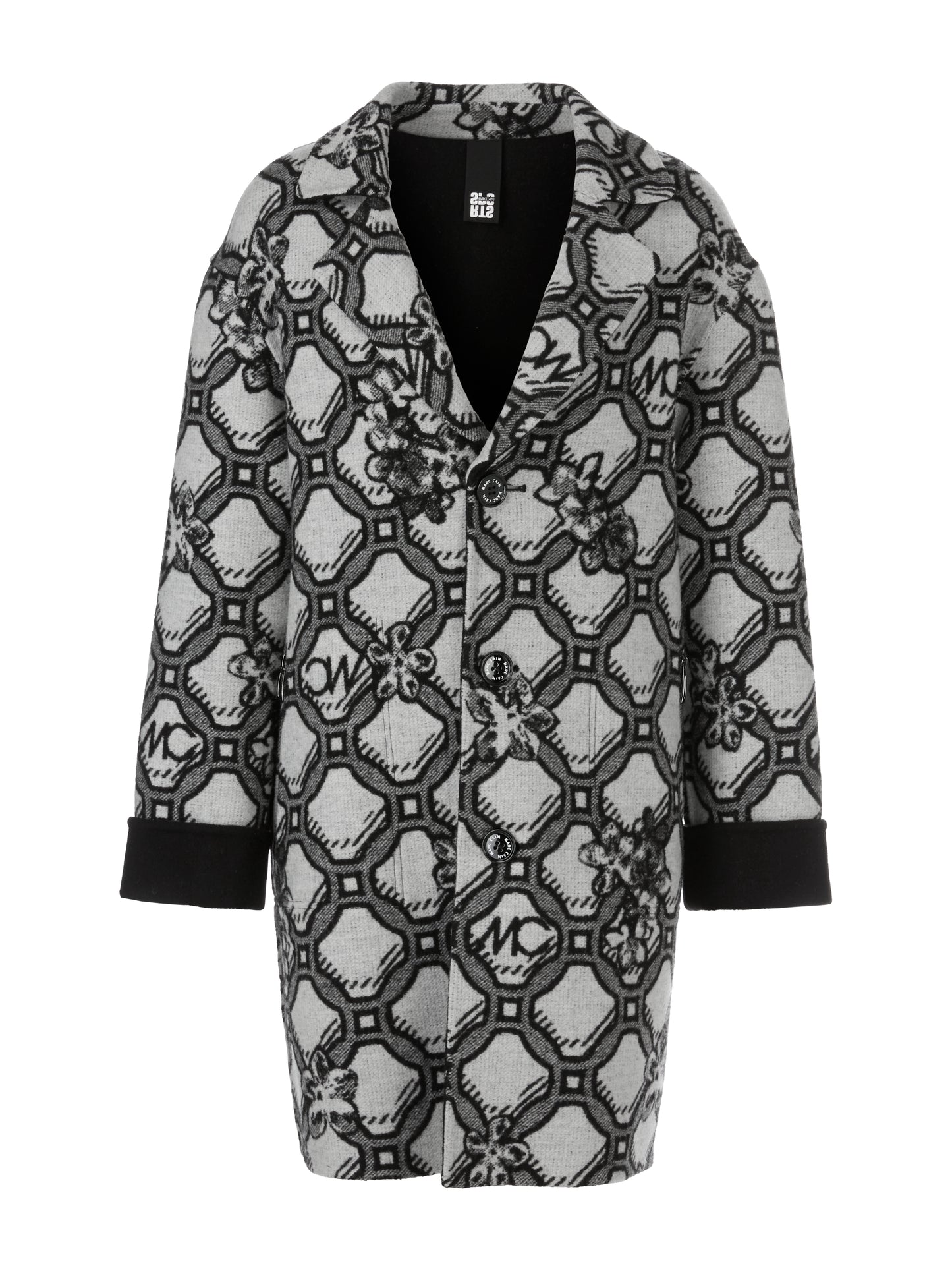 Marc Cain Sports Logo Print Reversible Coat XS1102W06