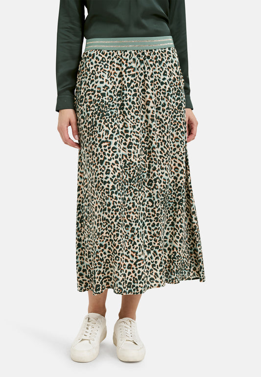 Milano Leopard Print Pull On Skirt 6324-1176