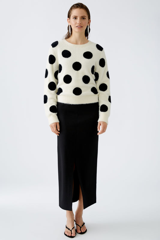 Oui Spot Sweater 90178