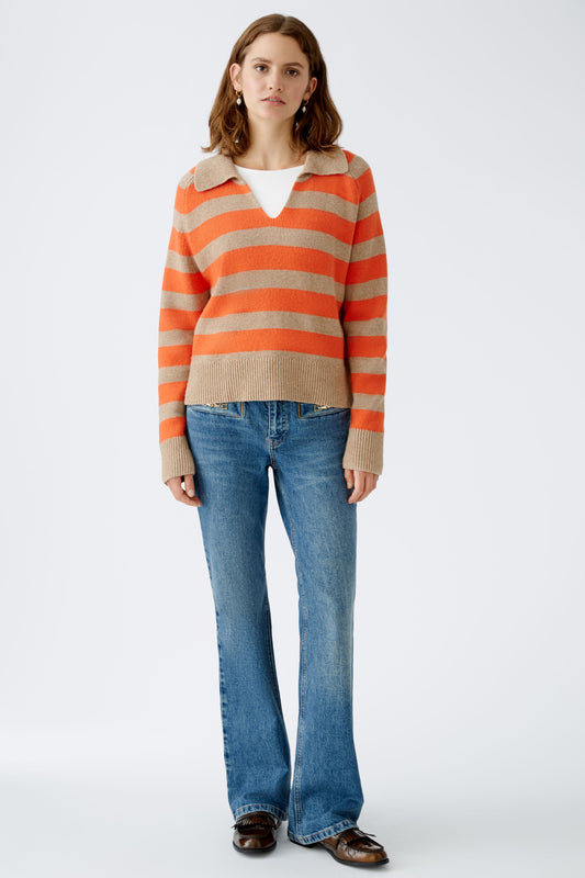 Oui Stripe Sweater 89921