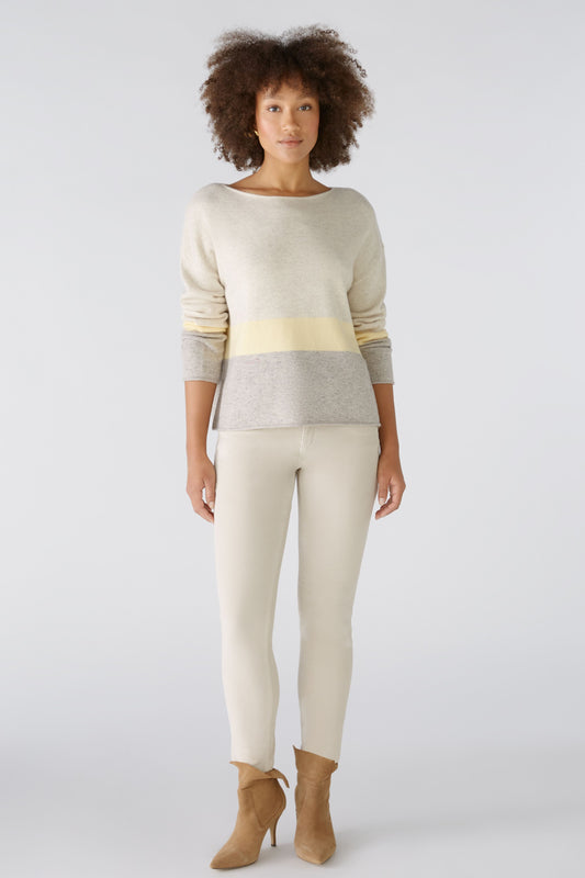 Oui Colour Block Sweater 89166