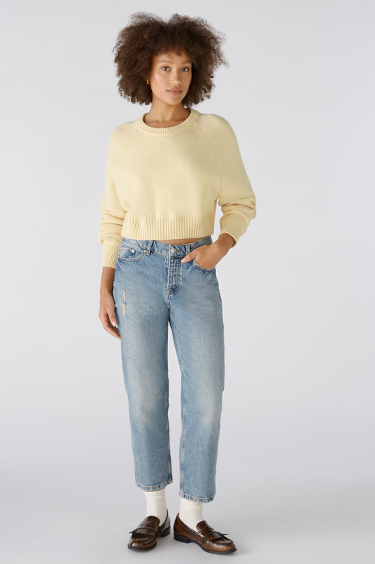 Oui Cropped Sweater 89949