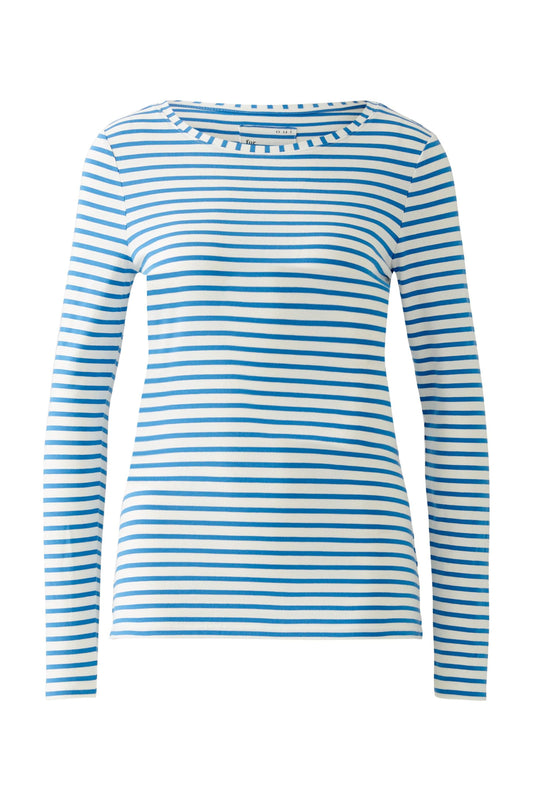 Oui Blue/White Stripe T-Shirt 882200